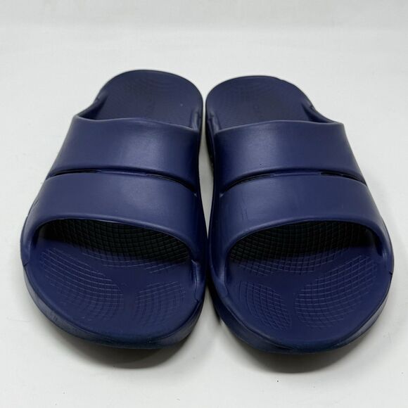 Oofos Ooahh Recovery Slides Mens 10 Womens 12 Blue Comfort Cushioned Unisex main image 12